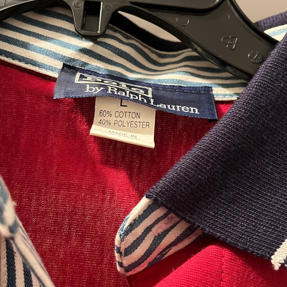 Vintage Ralph Lauren Men’s Striped Rugby Polo - Picture 6 of 6